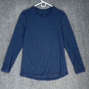 Lululemon 5 Year Basic Long Sleeve Crew Neck Tee Shirt Mens Small Blue